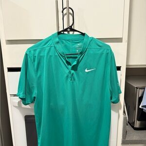 Nike Men's Teal Polo Shirt